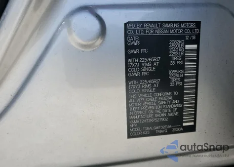 2019 Nissan Rogue S from USA, damaged, VIN KNMAT2MT2KP527902